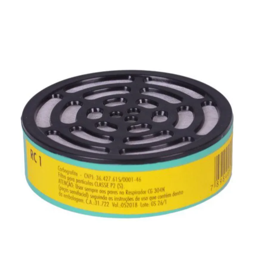 Filtro P/ Respirador RC1 CG304N CA-31722 (Carbografite)