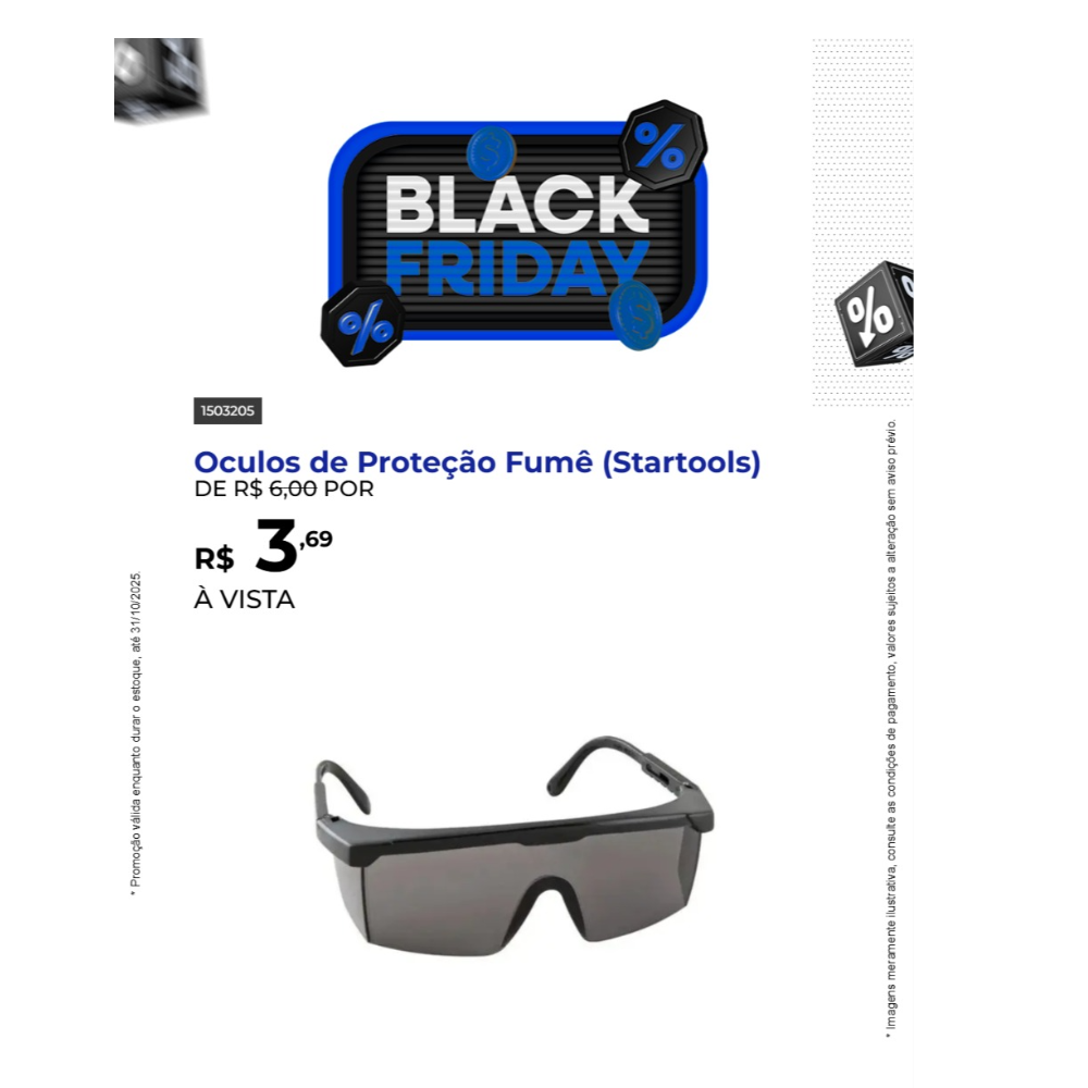 Oculos de Proteçao Fume (Startools)