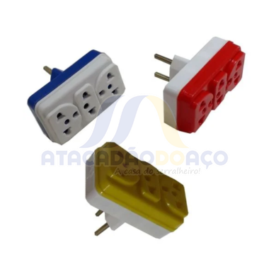 Plugue Macho Tipo (T) C/3 Saida 10A X 20A(Konectar)
