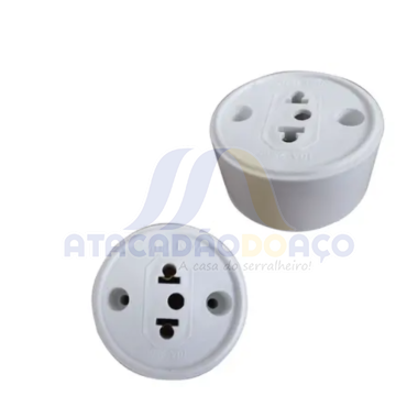 Tomada Redonda Externa 10A (Konectar)