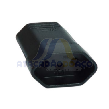 Tomada Femea 3-Pino 10A Preto (MarGirius)