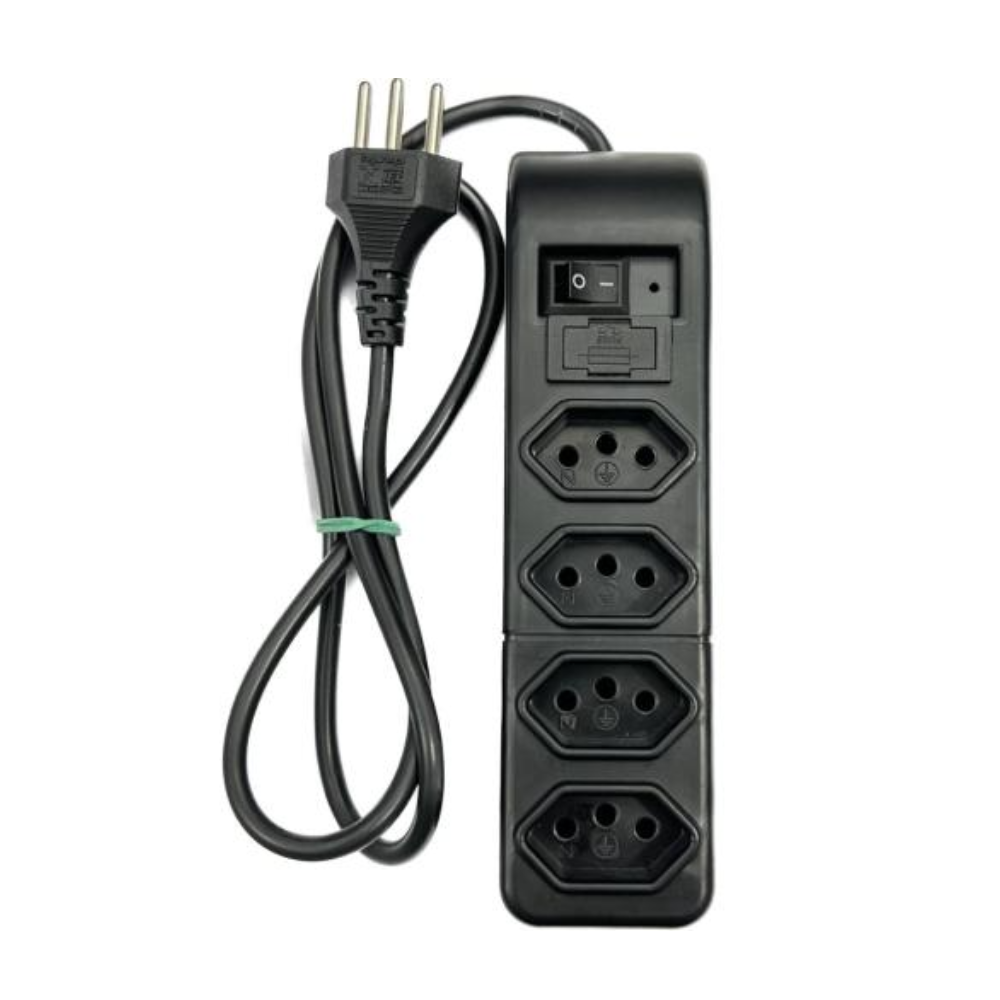 Filtro De Linha Bivolt 4 Tom. Preto (Canaa)