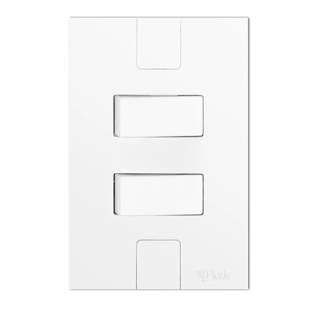 Interruptor Duplo C/Placa 10A (Pluzie Caprice)