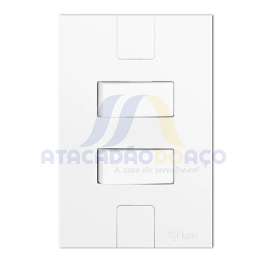 Interruptor Duplo C/Placa 10A (Pluzie Caprice)