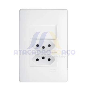 Interruptor  + Tom. Duplo C/Placa 3-Pino 20A (Fame)