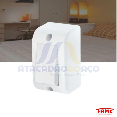 Interruptor Sobrepor Caixa Ext. Branco (Fame)