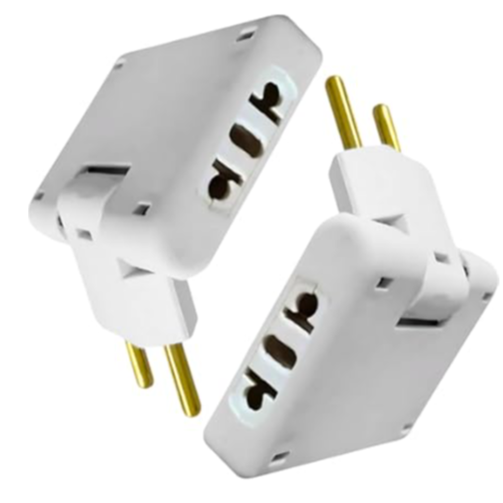 Adaptador Articulado 2 Pinos 10A X 20A (Konectar)