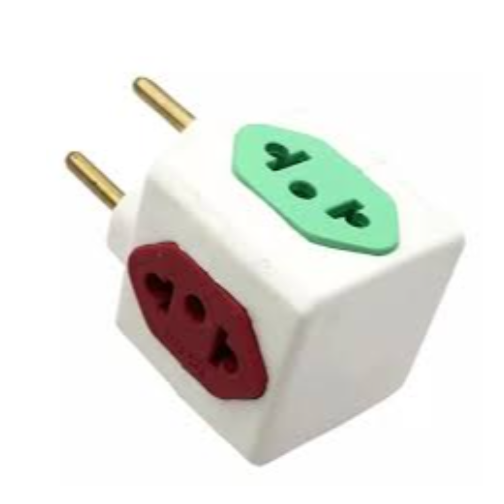 Adaptador Cubo 2 Pinos 10A X 20A (Konectar)