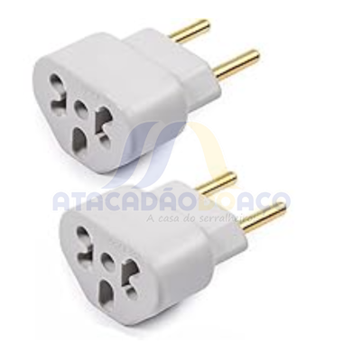 Adaptador Bob Triang. 2 Pinos 10A X 20A (Konectar)