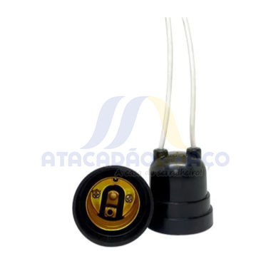 Bocal Soquete - E27 C/ Rabicho Term.4A/250V (Force Line)