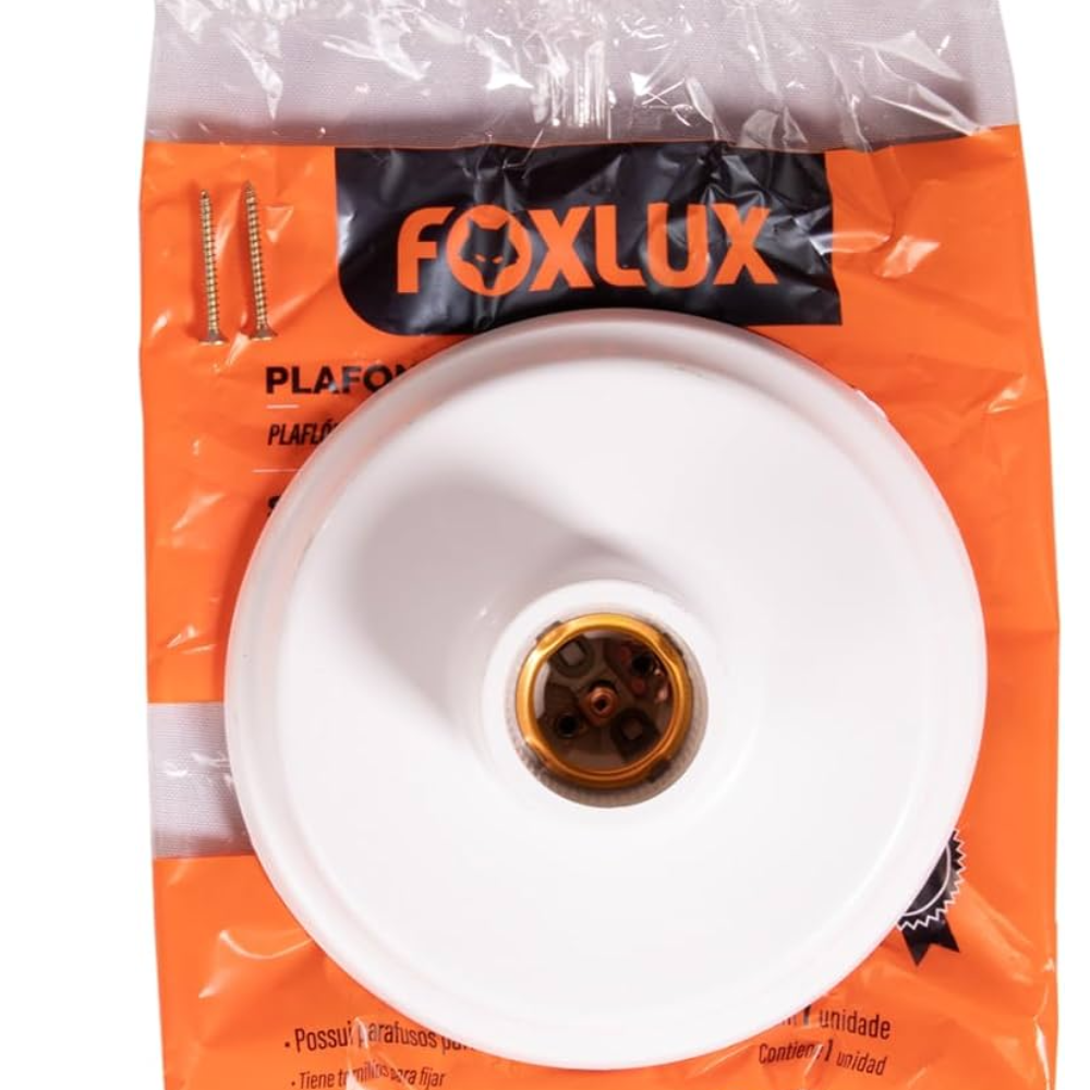 Bocal Plafon Porcelana Branco (Fox Lux)