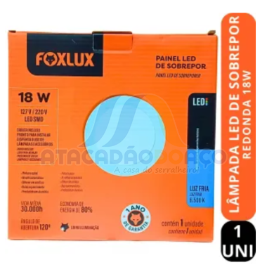 Painel Led 18W Bivolt Red Sobrepor (Fox Lux)