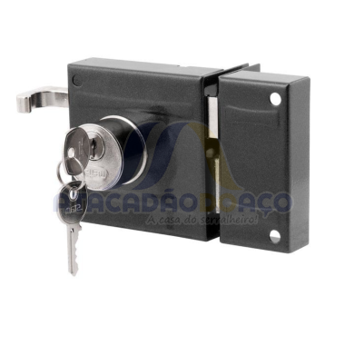 Fechadura Sobrepor 701/80 - Preto (Stam)