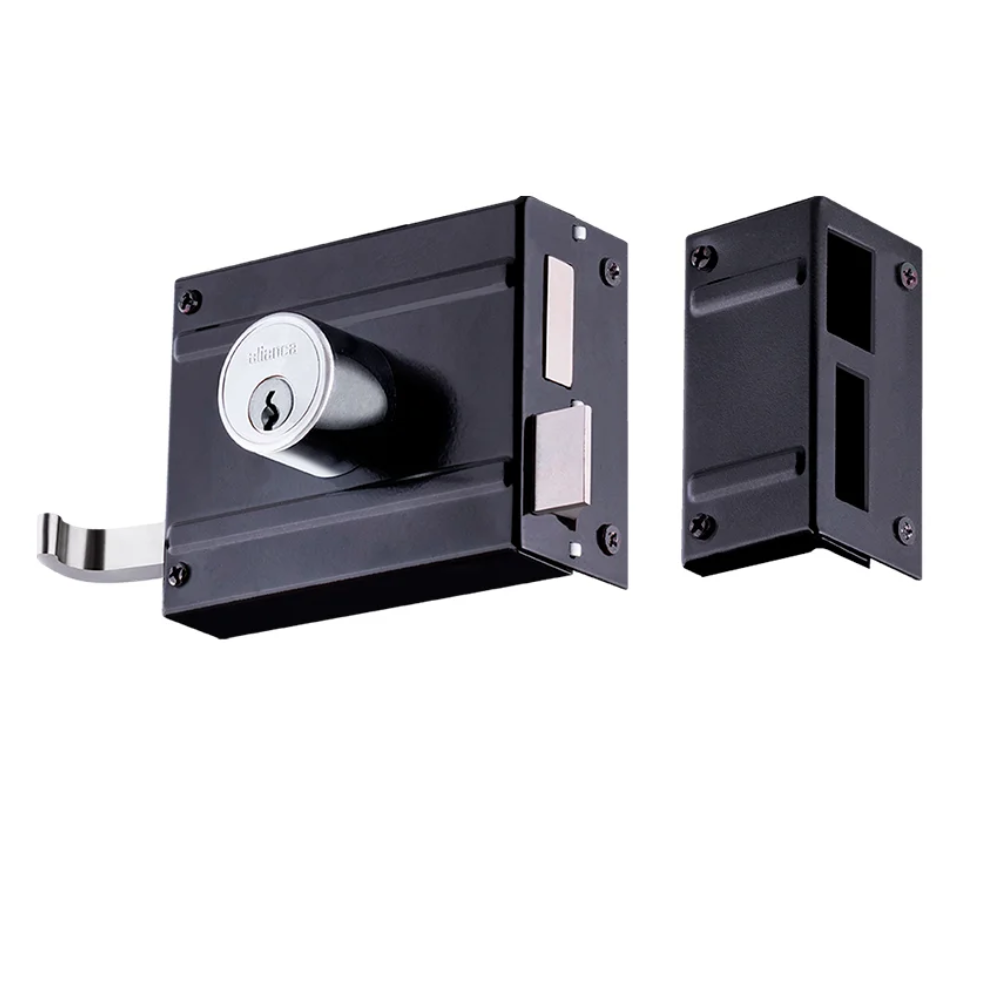 Fechadura Sobrepor Preto - F1500 (Aliança)                  