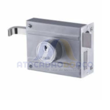 Fechadura Sobrepor Prata - F1500 (Aliança)