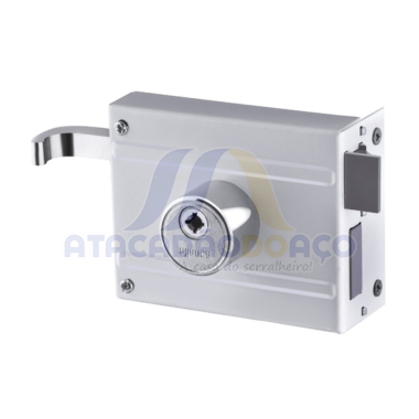 Fechadura Sobrepor Branco Tetra - F1510 (Aliança)