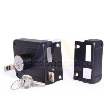 Fechadura Sobrepor 525/100 - Preto (Pado)