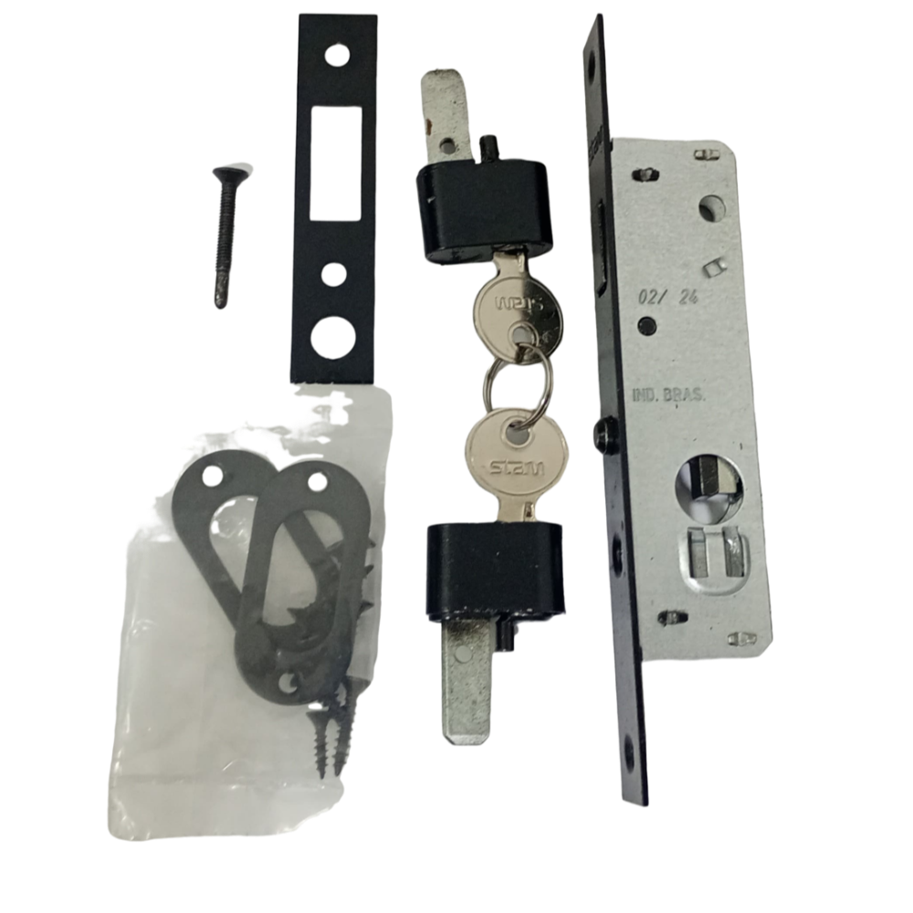 Fechadura P/ de Correr - 901 Preto (Stam)