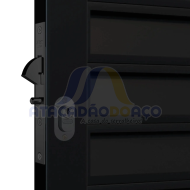 Fechadura P/ de Correr - 901 Preto (Stam)