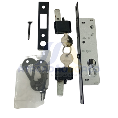 Fechadura P/ de Correr - 901 Preto (Stam)