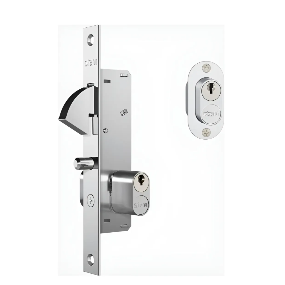 Fechadura P/ de Correr - 901 Buzio Inox (Stam)