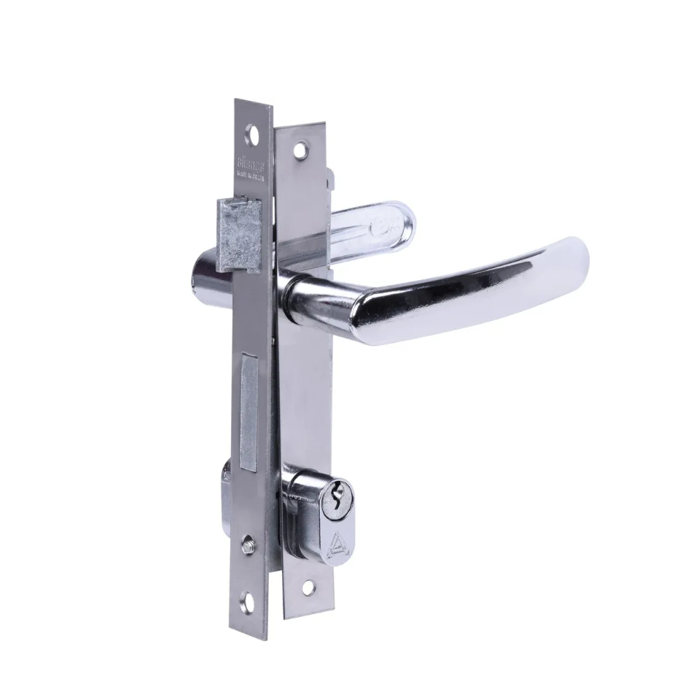 Fechadura P/ Perfil Estreito Inox - F1400 (Aliança)