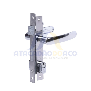Fechadura P/ Perfil Estreito Inox - F1400 (Aliança)