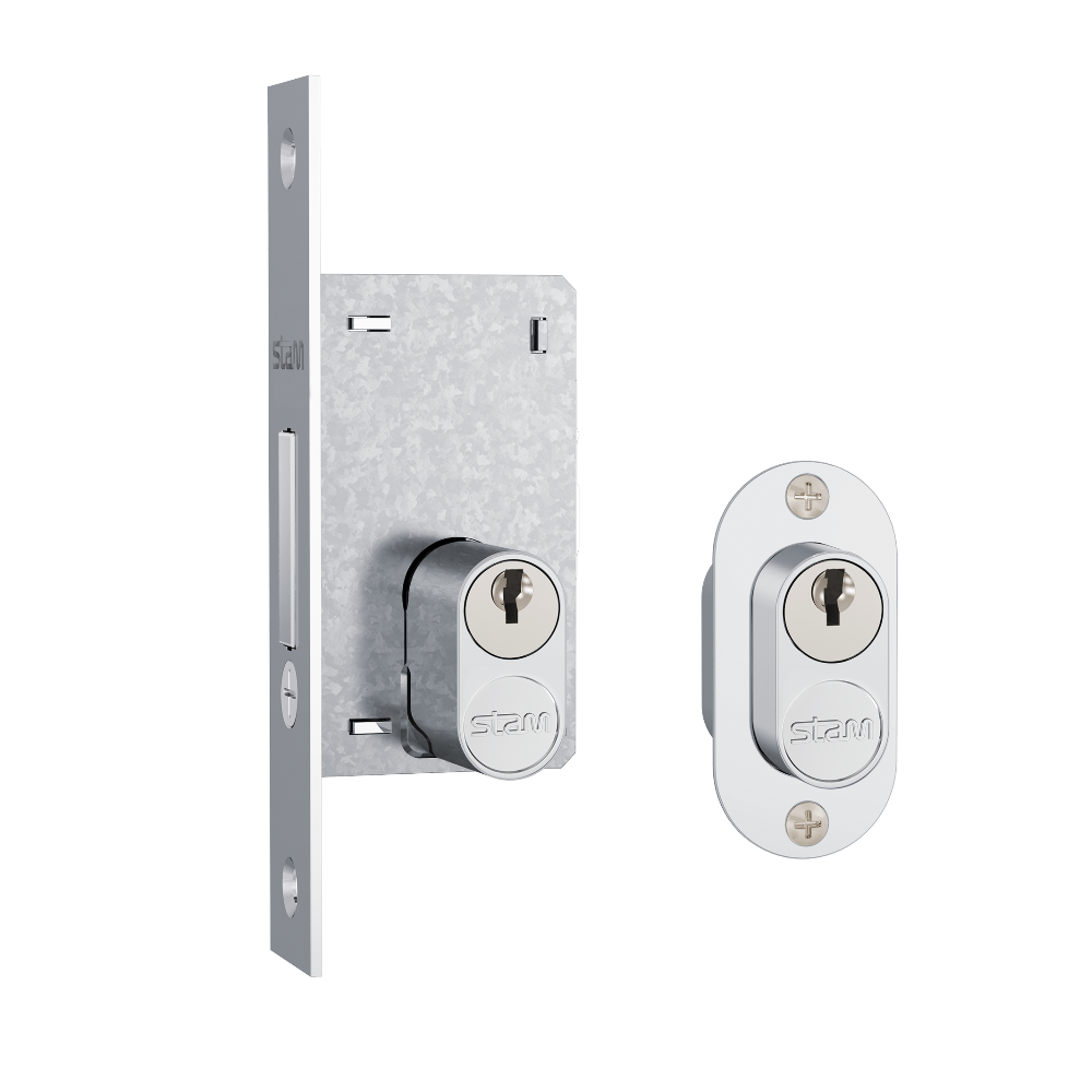 Fechadura - 601A Espelho Branco (Stam)