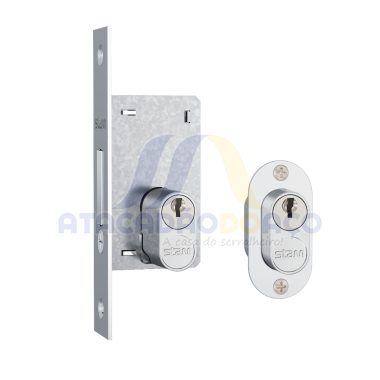 Fechadura - 601A Espelho Branco (Stam)