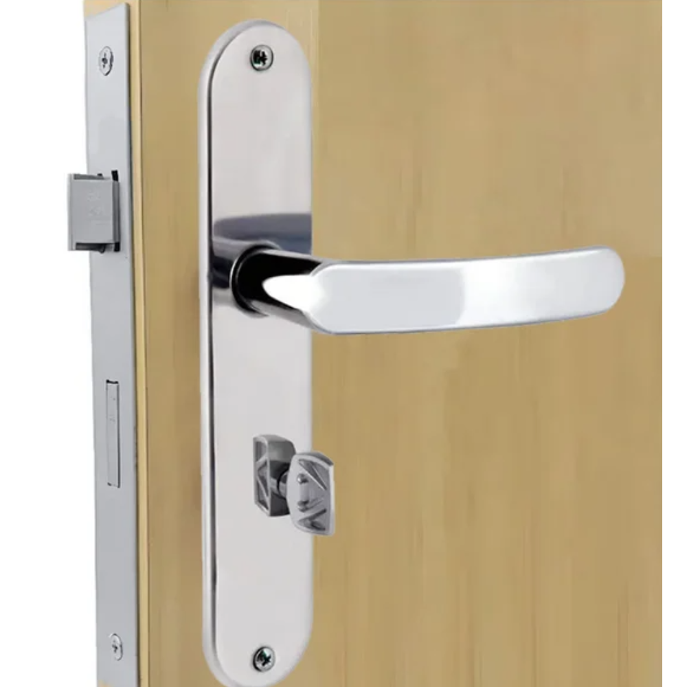 Fechadura WC P/ Porta Madeira Inox - 2800/71 (Aliança)