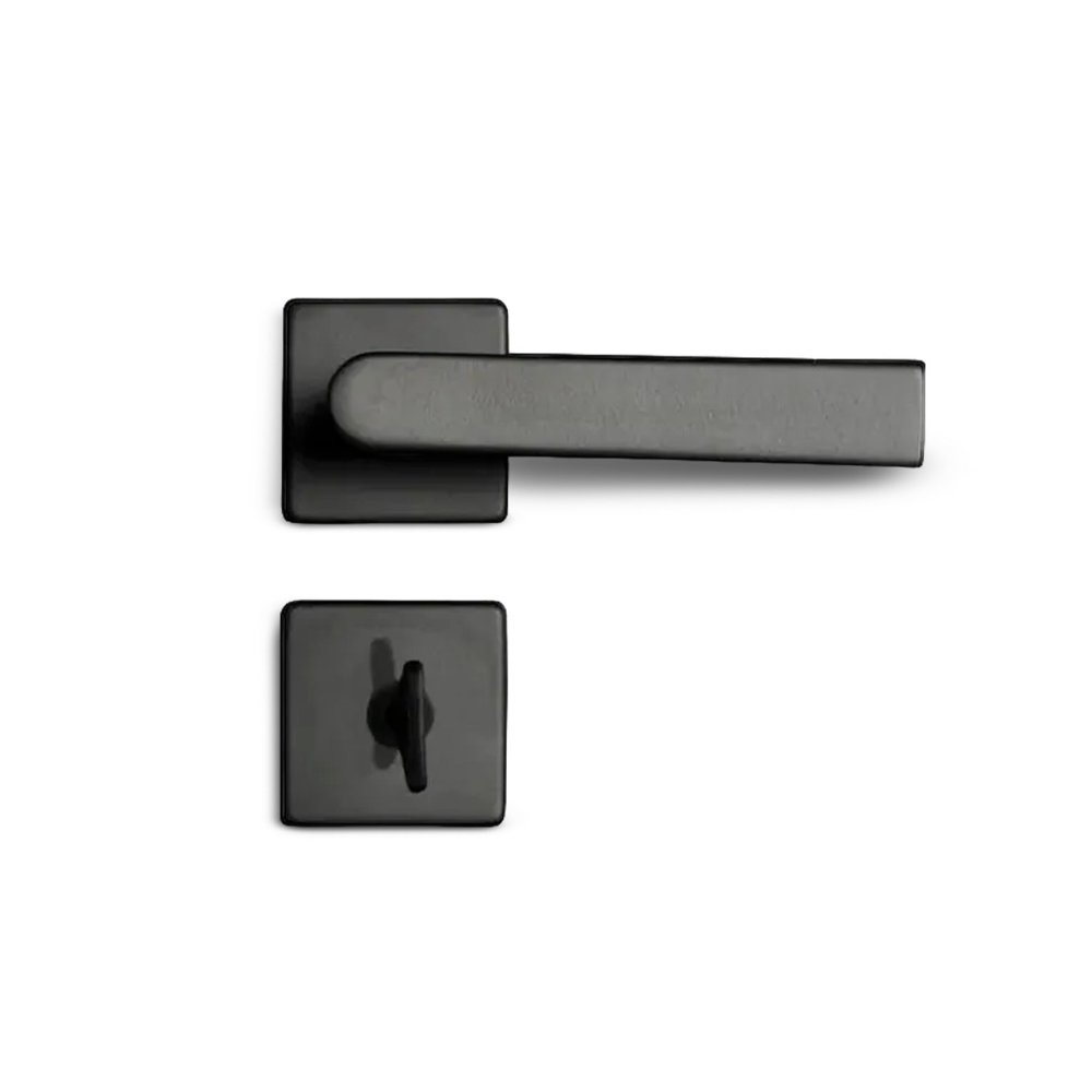 Fech. WC P/ Porta Mad.Esp.Preto Quad. (Pado 728)