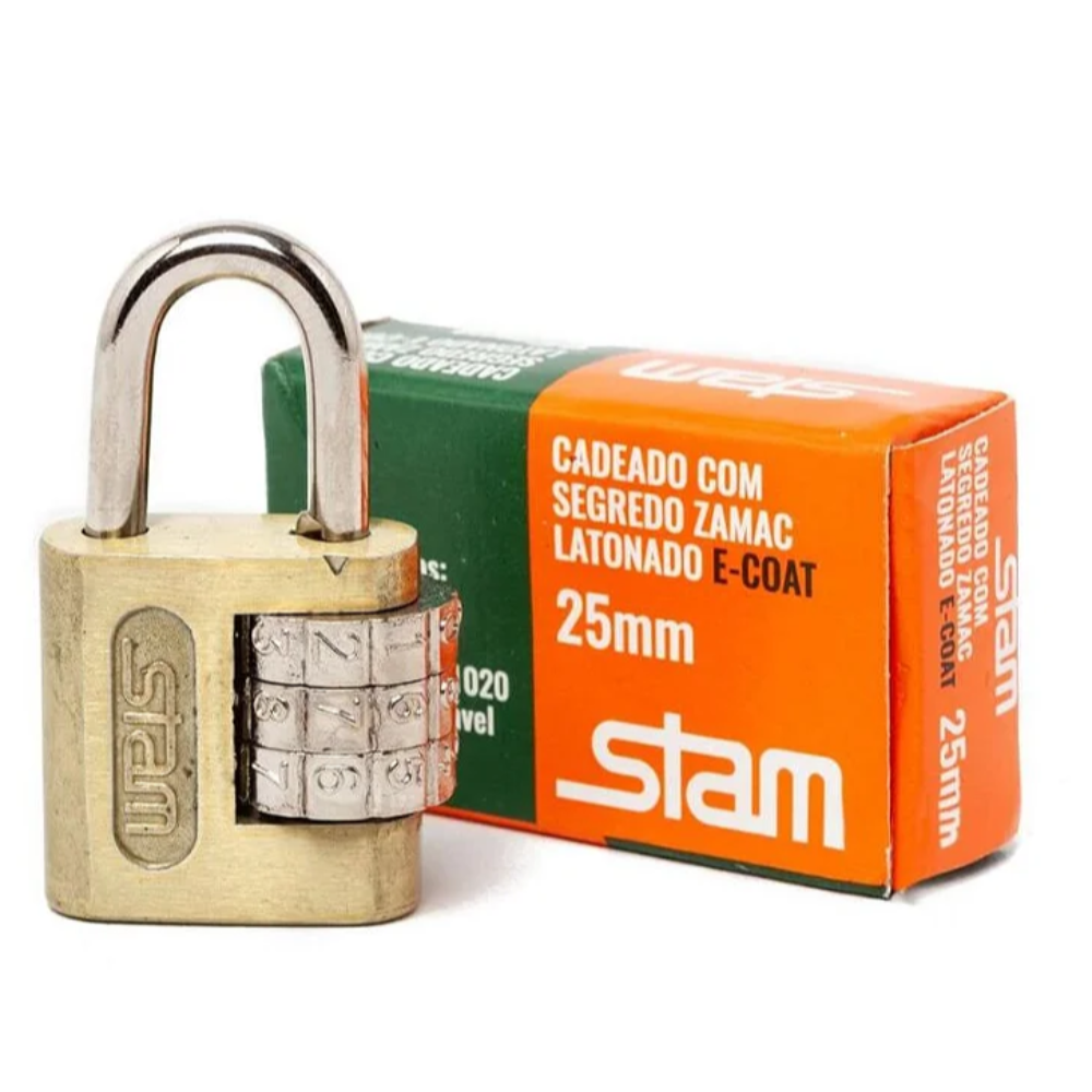 Cadeado C/Segredo - 25 (Stam)
