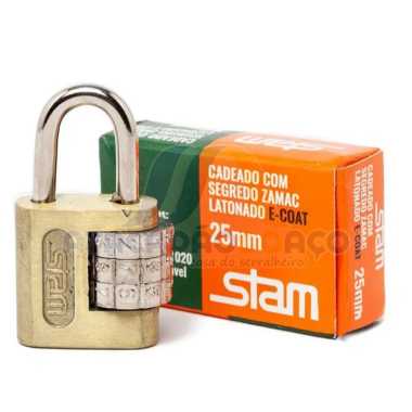 Cadeado C/Segredo - 25 (Stam)