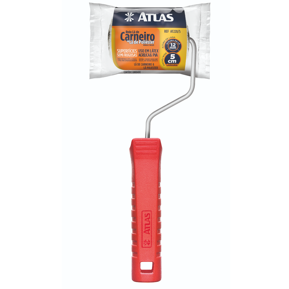 Rolo P/ Pintura La Mista AT228/5 - 05 cm (Atlas)
