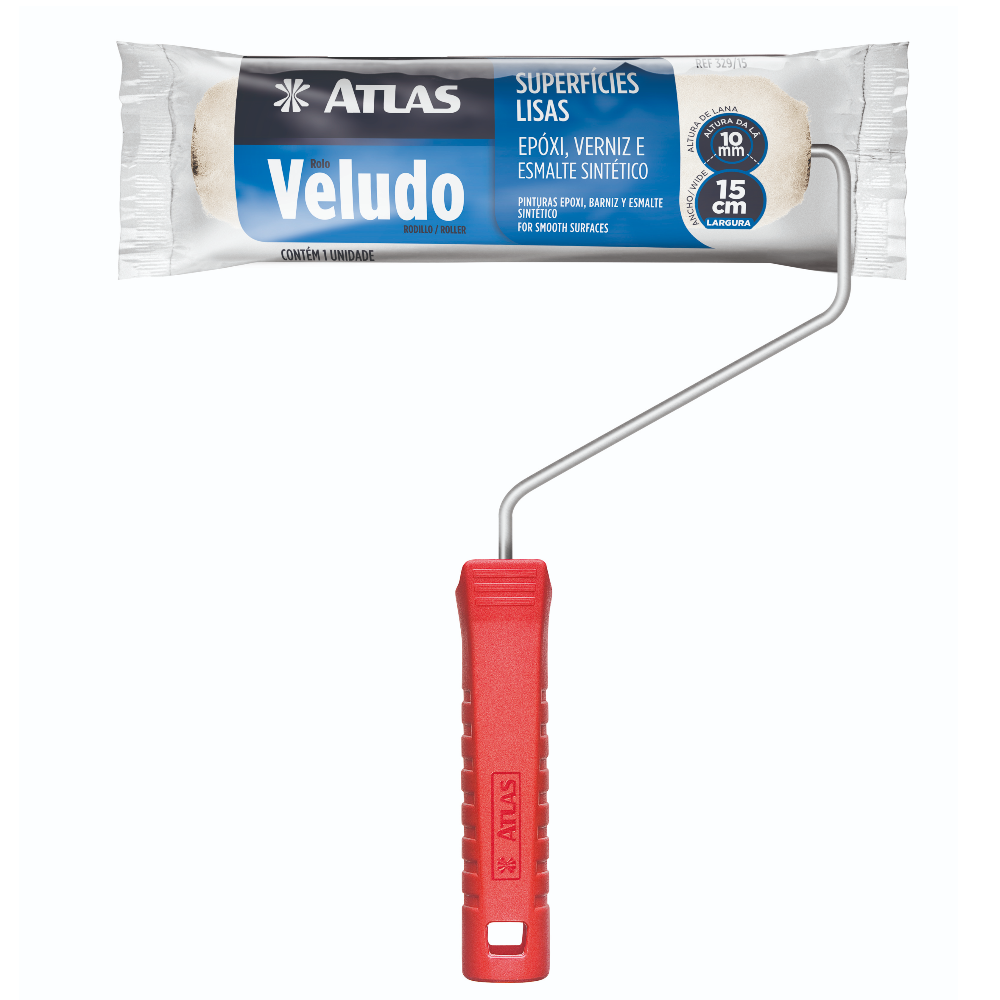Rolo P/Pintura Veludo 329/15 - 15 cm (Atlas)