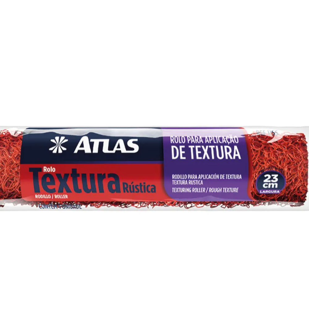 Rolo de Textura Rustica - 23 cm (Atlas)