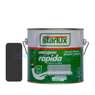 Esmalte Sintético Preto 0,750ML (Starlux)