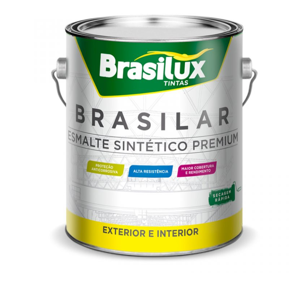 Esmalte Sintético Aluminio 3,6L (Brasilux)