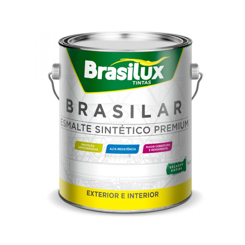 Esmalte Sintético Vermelho 3,6L (Brasilux)