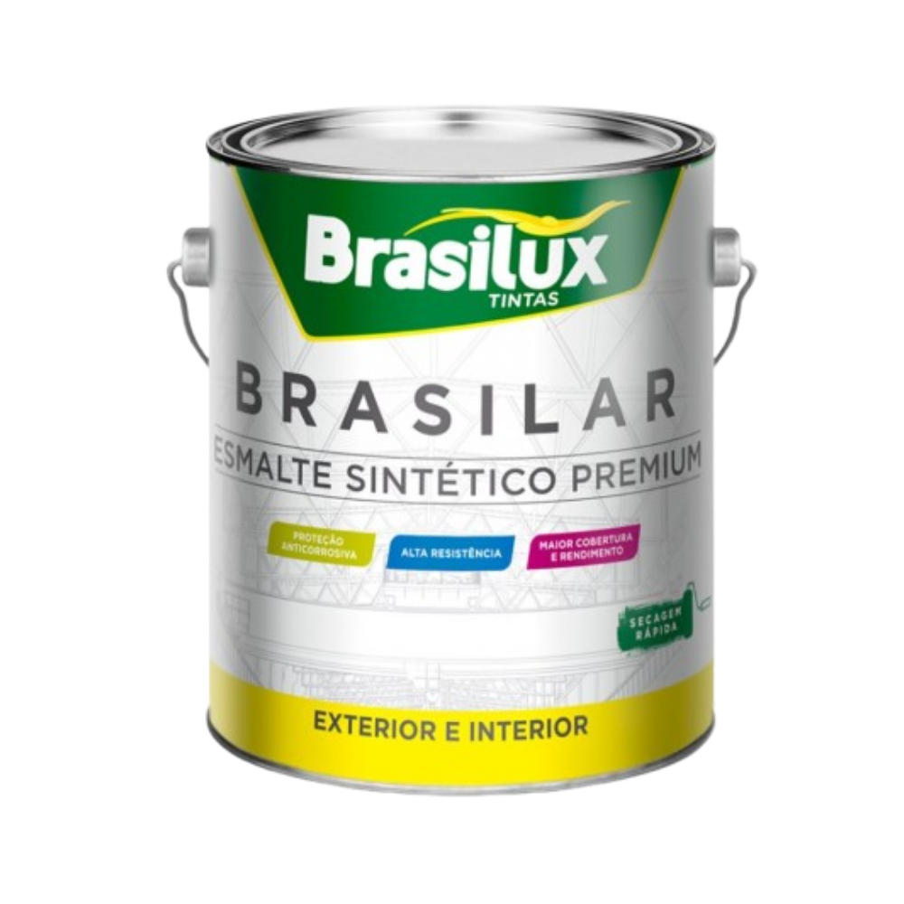 Esmalte Sintético Amarelo Ouro 900ML (Brasilux)