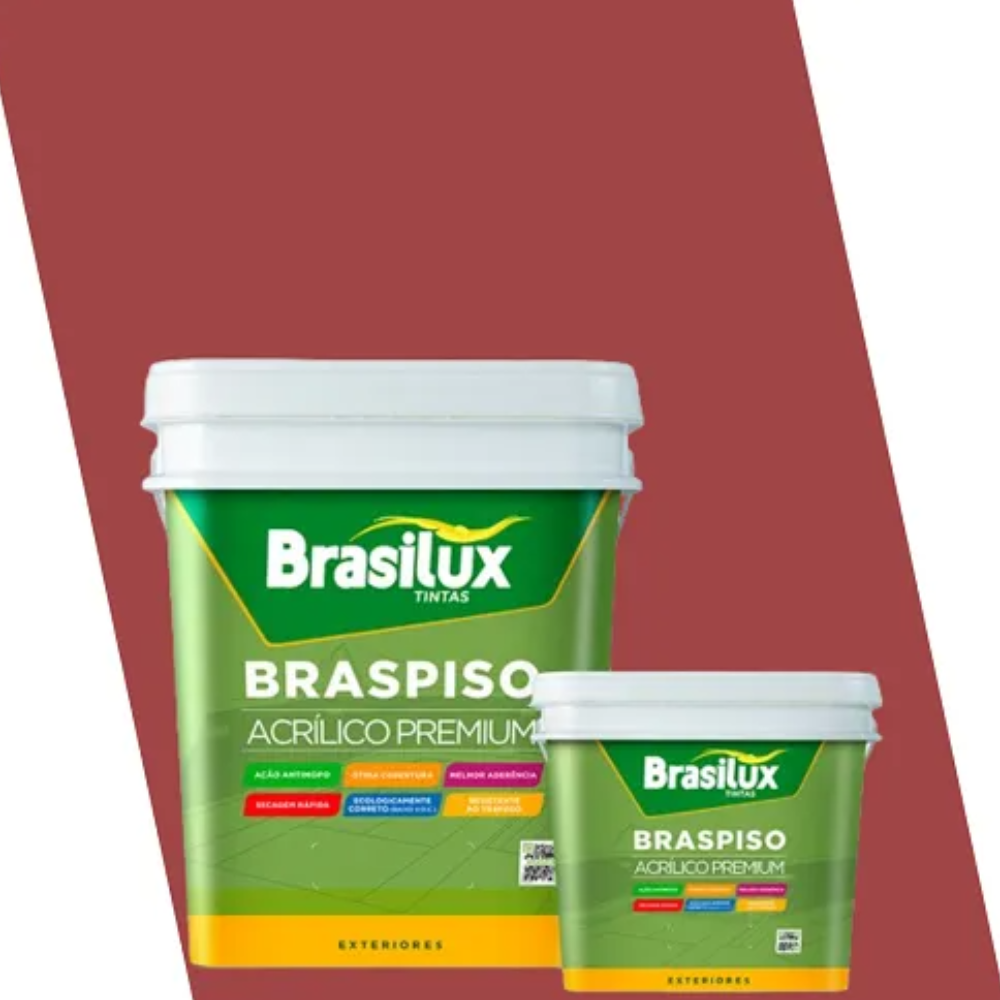 Tinta P/Piso Vermelho Segurança 3,6L (Brasilux)