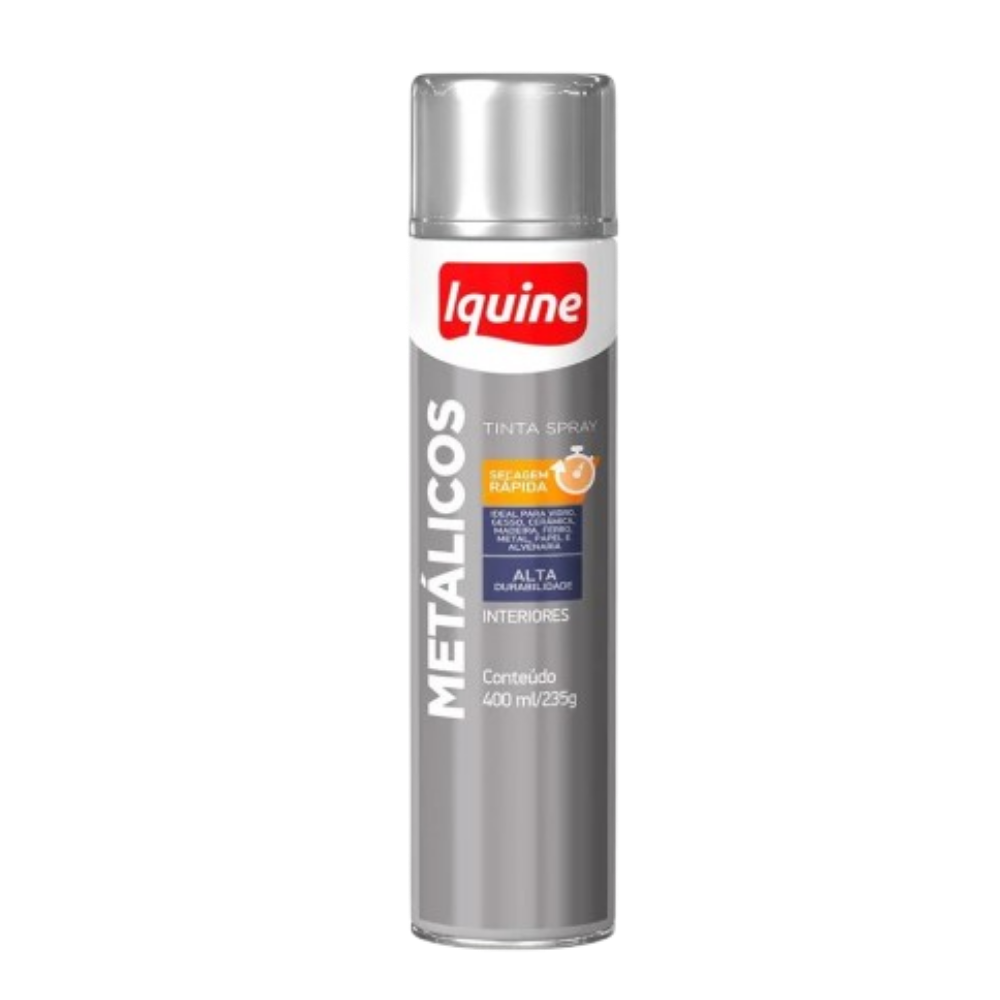 Tinta Spray Metalico Cromado 400ML (Iquine)