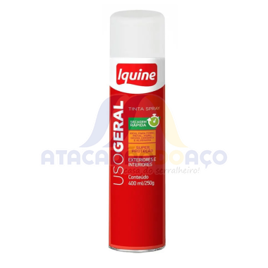Tinta Spray Branco Brilhante 400ML (Iquine)