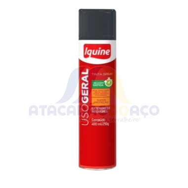 Tinta Spray Preto Brilhante 400ML (Iquine)