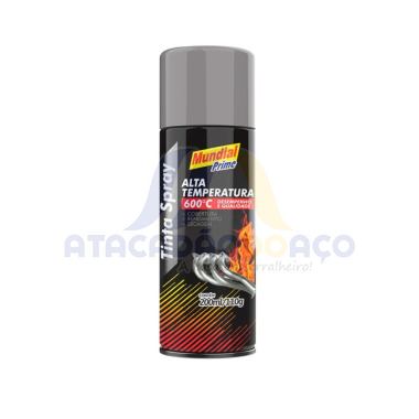 Tinta Spray Aluminio Alta Temp. 200ML (Mundial)