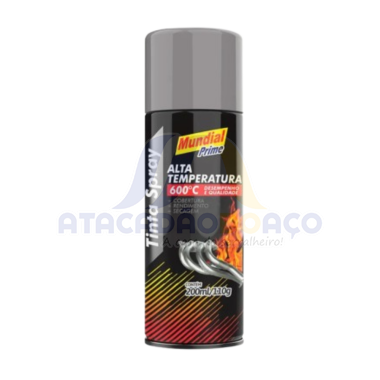 Tinta Spray Aluminio Alta Temp. 200ML (Mundial)