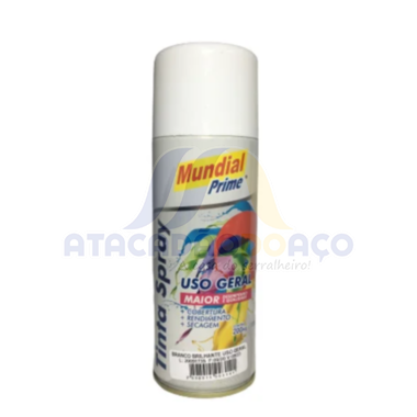 Tinta Spray Branco Brilhante 200ML (Mundial)