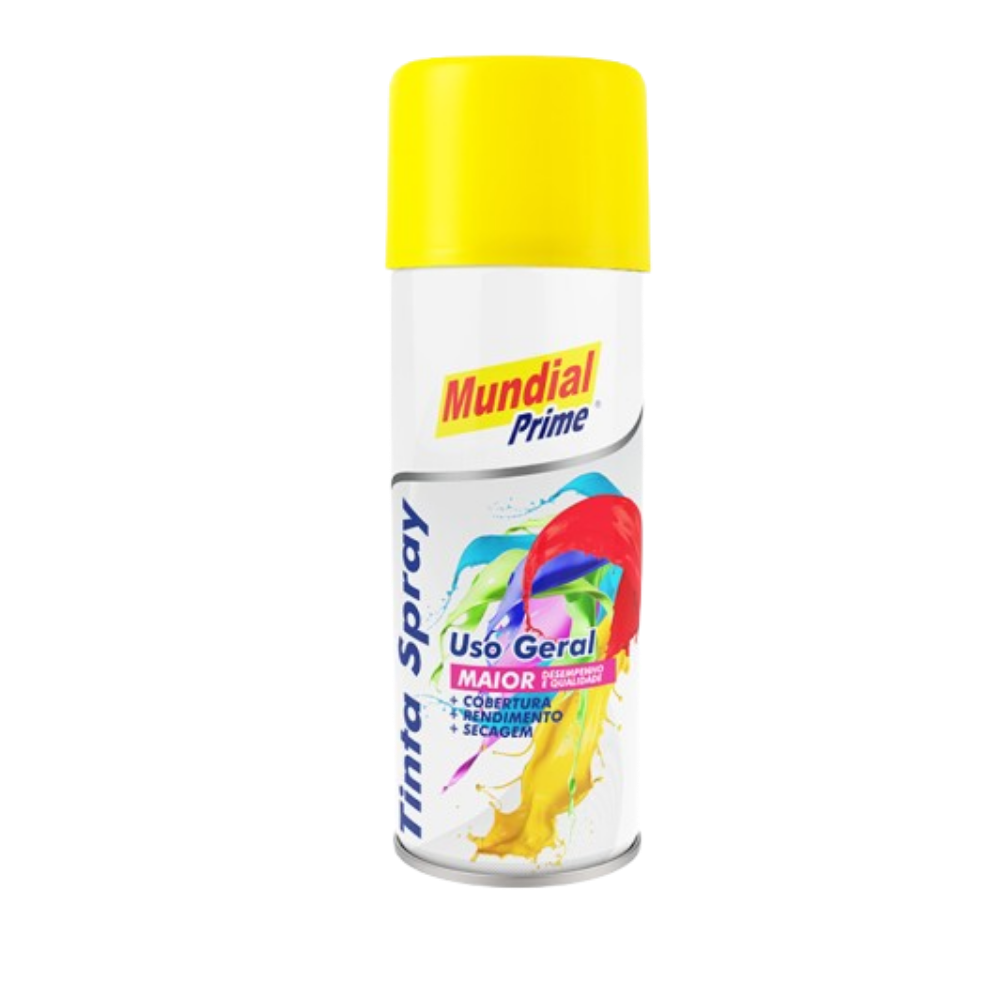 Tinta Spray Amarelo 200ML (Mundial)