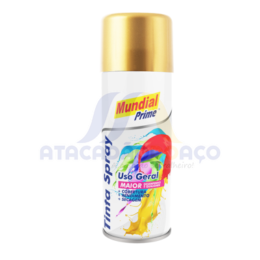 Tinta Spray Dourado Metalico 200ML (Mundial)                