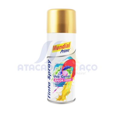 Tinta Spray Dourado Metalico 200ML (Mundial)